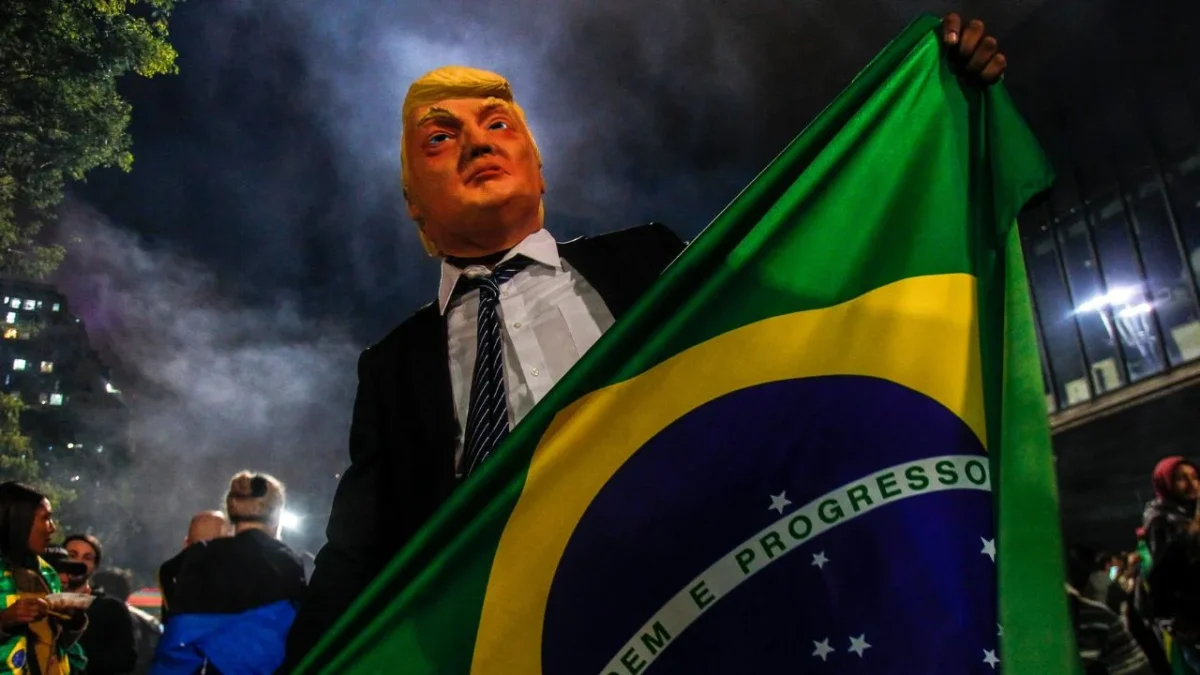 En Brasil, diversas manifestaciones políticas han señalado al presidente estadounidense como una amenaza debido a la imposición de aranceles en el mundo.
