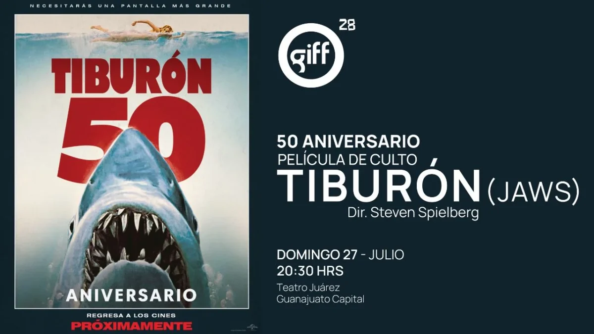 El primer blockbuster del verano se proyectará gratis en el Teatro Juárez para revivir su tensión en pantalla grande.