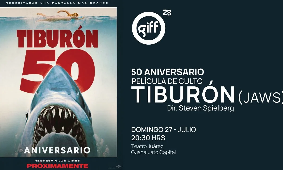 El primer blockbuster del verano se proyectará gratis en el Teatro Juárez para revivir su tensión en pantalla grande.