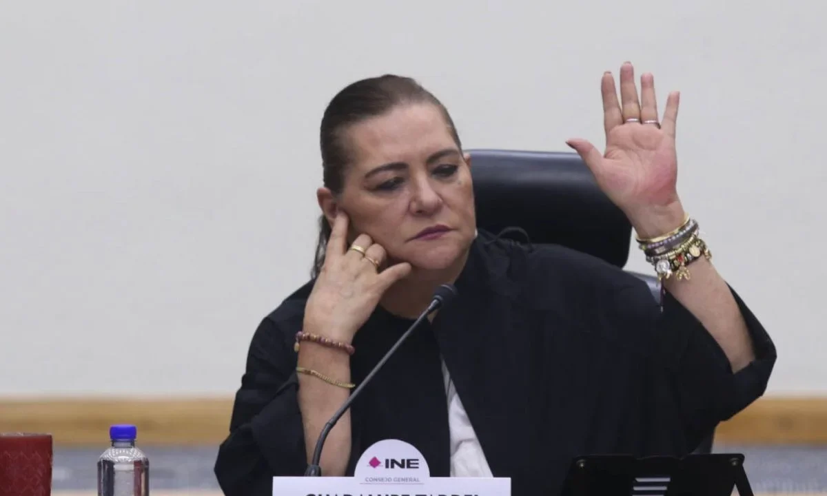 La presidenta del Instituto Nacional Electoral (INE), Guadalupe Taddei,