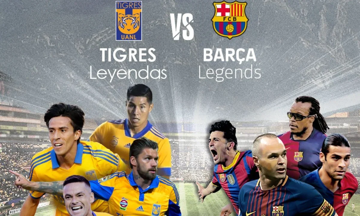 Juego de leyendas Tigres vs Barcelona: Todo lo que debes saber