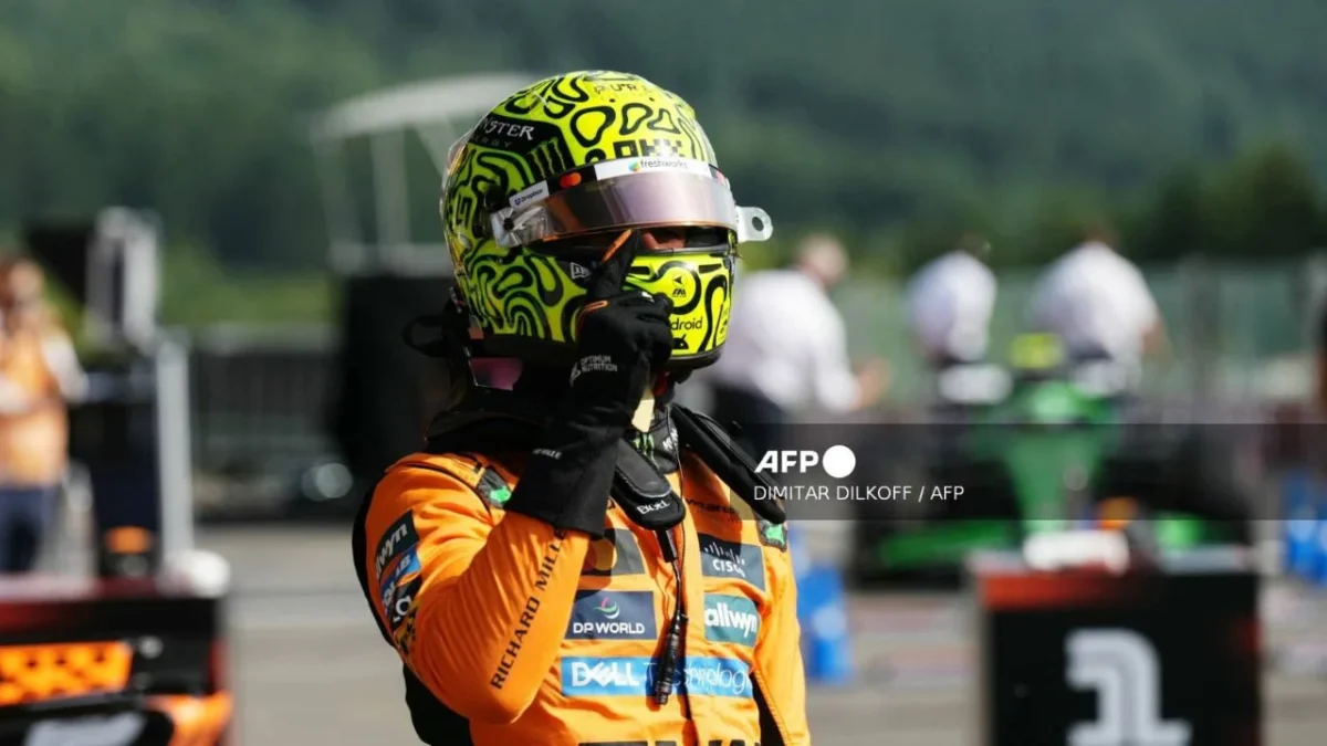 Lando Norris logra la pole position del GP de Bélgica