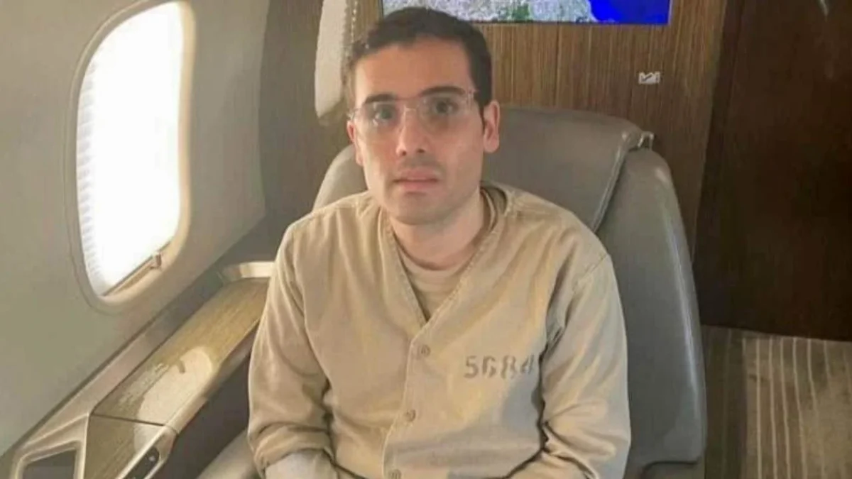 Ovidio Guzmán López tras su detención.
