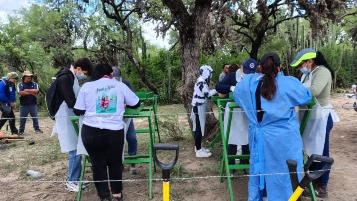 El colectivo Voz y Dignidad por los Nuestros informó el hallazgo de un presunto sitio de exterminio en el municipio de Matehuala.