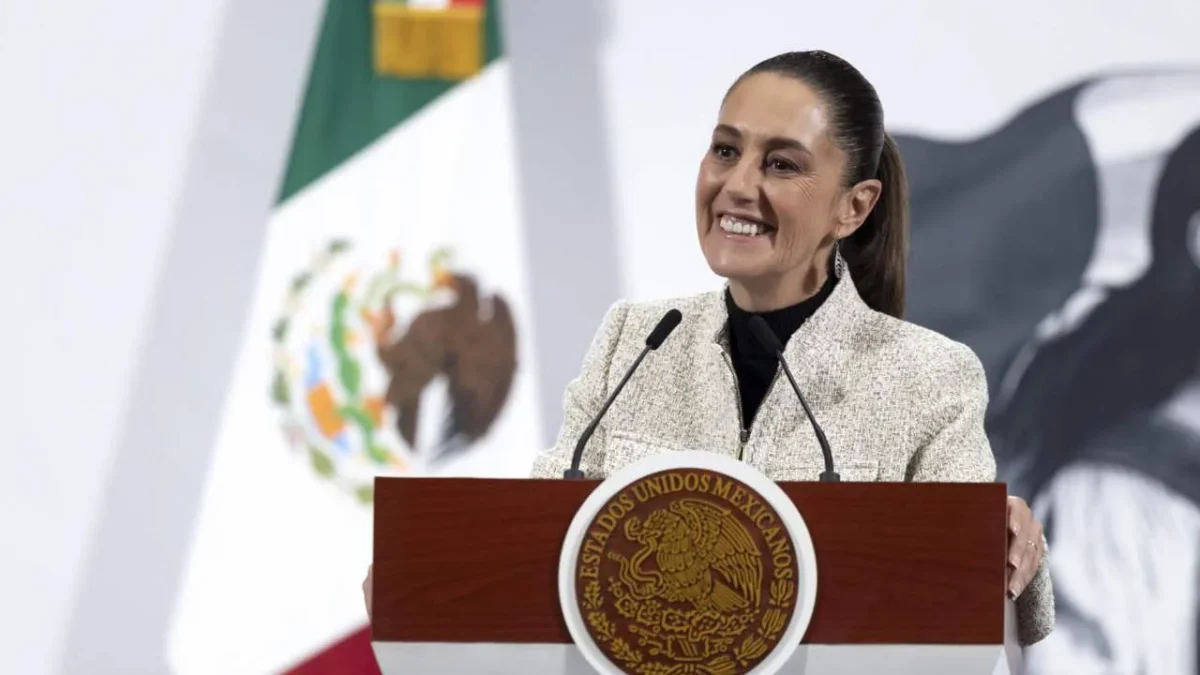 La presidenta Claudia Sheinbaum durante la reunión con congresistas de Estados Unidos para discutir temas migratorios y cooperación bilateral.