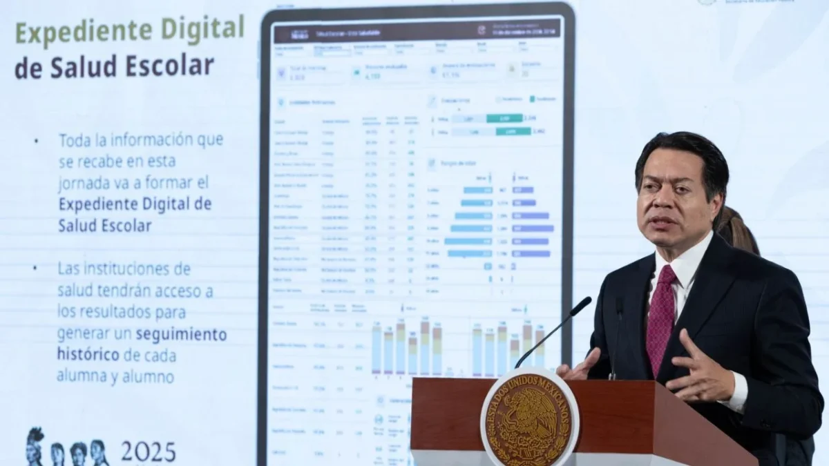 Mario Delgado, titular de la SEP informó que entregará el Expediente Digital de Salud Escolar junto a boletas del ciclo escolar 2024-2025.