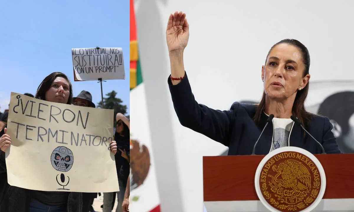 Sheinbaum busca reunión con actores de doblaje tras protesta contra la IA