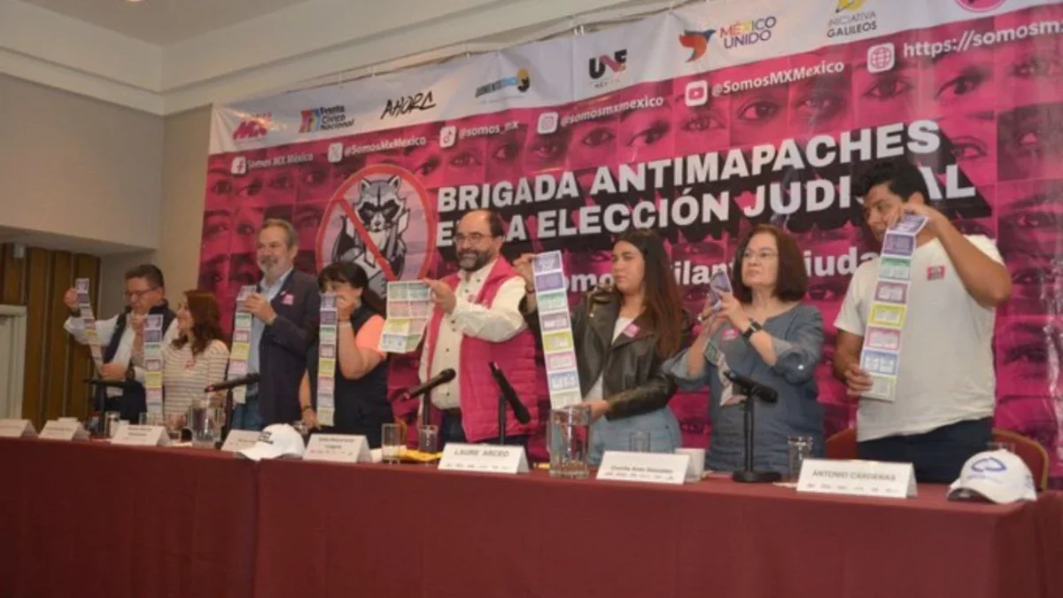 La organización política Somos México (Somos MX) llamó "delincuentes electorales con toga" a los ministros electos de la SCJN.