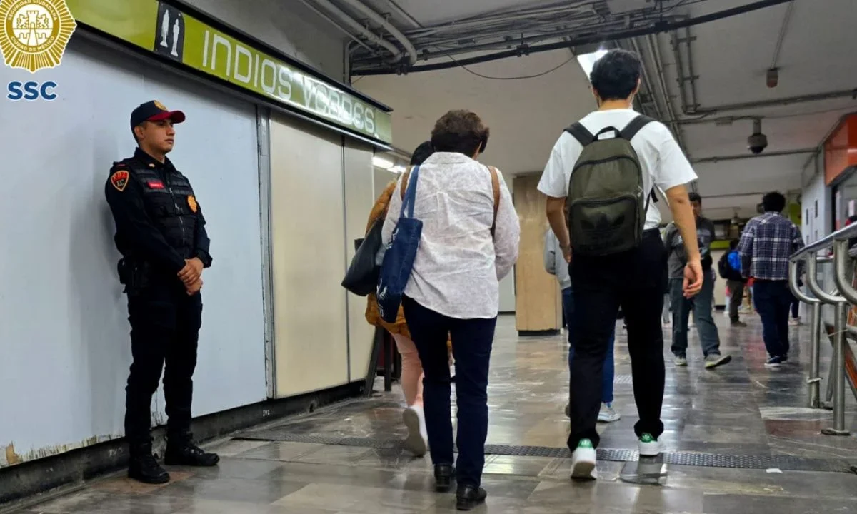 Autoridades reforzaron trabajos preventivos y de vigilancia en el Centro de Transferencia Modal (Cetram) de Indios Verdes para traslados seguros.