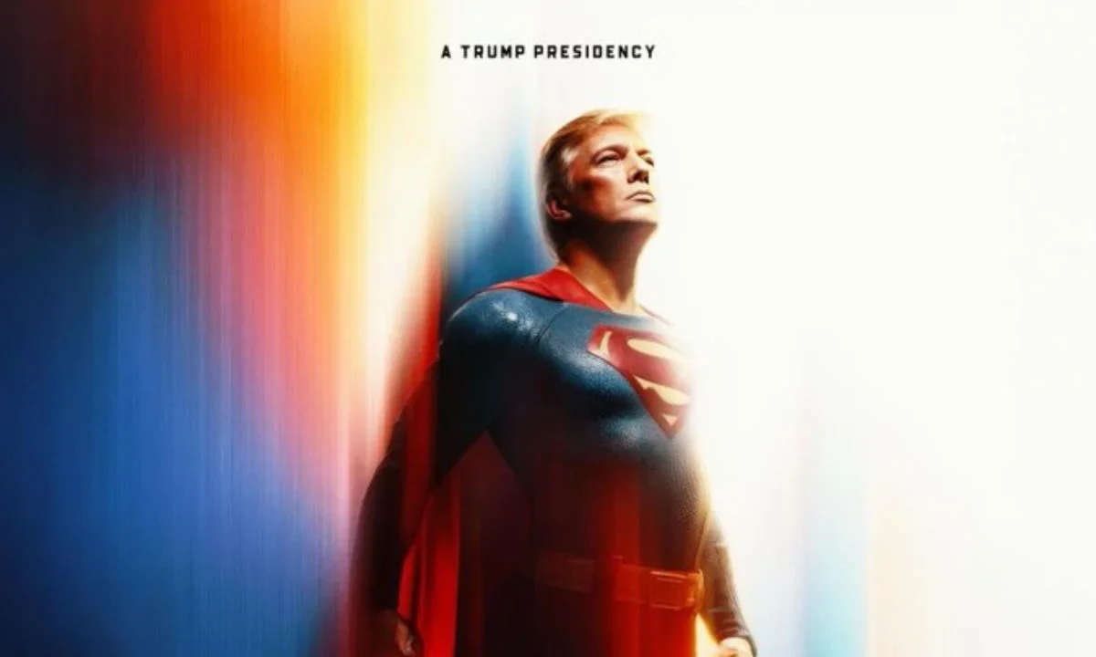 La Casa Blanca publicó una imagen con IA del presidente estadounidense y la titula como Superman Trump.