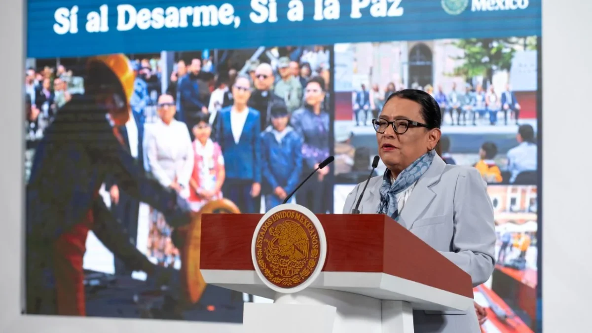 Van 4,800 armas entregadas al programa de desarme: Rosa Icela Rodríguez