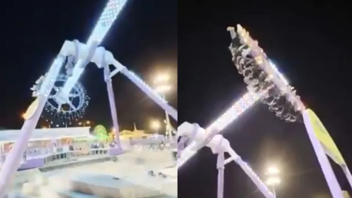VIDEO: Juego mecánico en feria de Arabia Saudita colapsa y deja varios heridos
