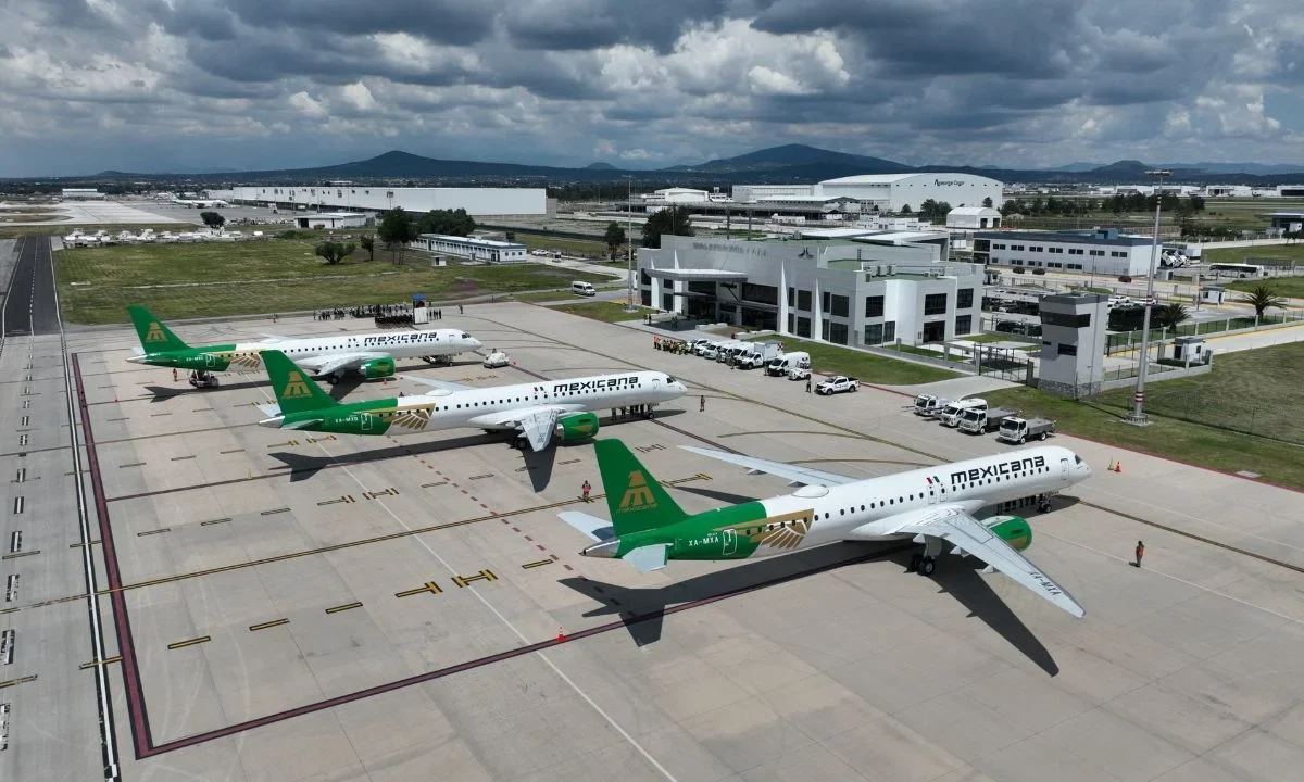 Adquisición. Los primeros dos aviones Embraer llegaron al AIFA el pasado 1 de julio y 9 de agosto, siendo este el tercero de los 20 que se compraron a la empresa brasileña. 