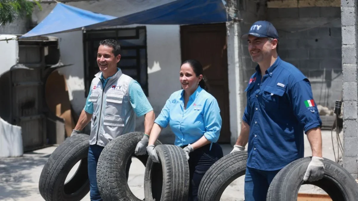 Retiran 87 toneladas de cacharros, basura y escombro tras un operativo completo de servicios públicos en la colonia La Alianza, Monterrey