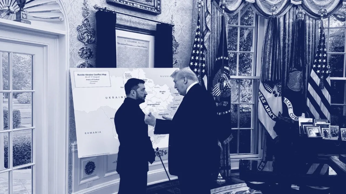 En plena cumbre en la Casa Blanca con el mandatario ucraniano y siete líderes europeos, Donald Trump interrumpió la agenda para telefonear a Putin