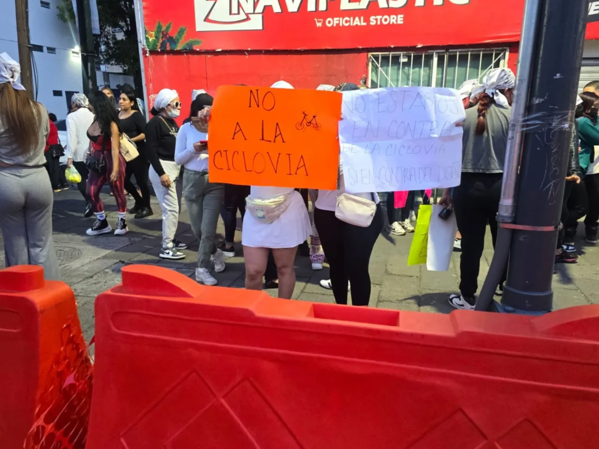 Precisión. Las trabajadoras afectadas aclararon que no están en contra de la ciclovía, pero deben contar con proyectos alternativos.