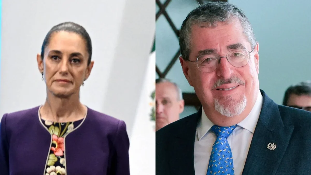 Claudia Sheinbaum y Bernardo Arévalo
