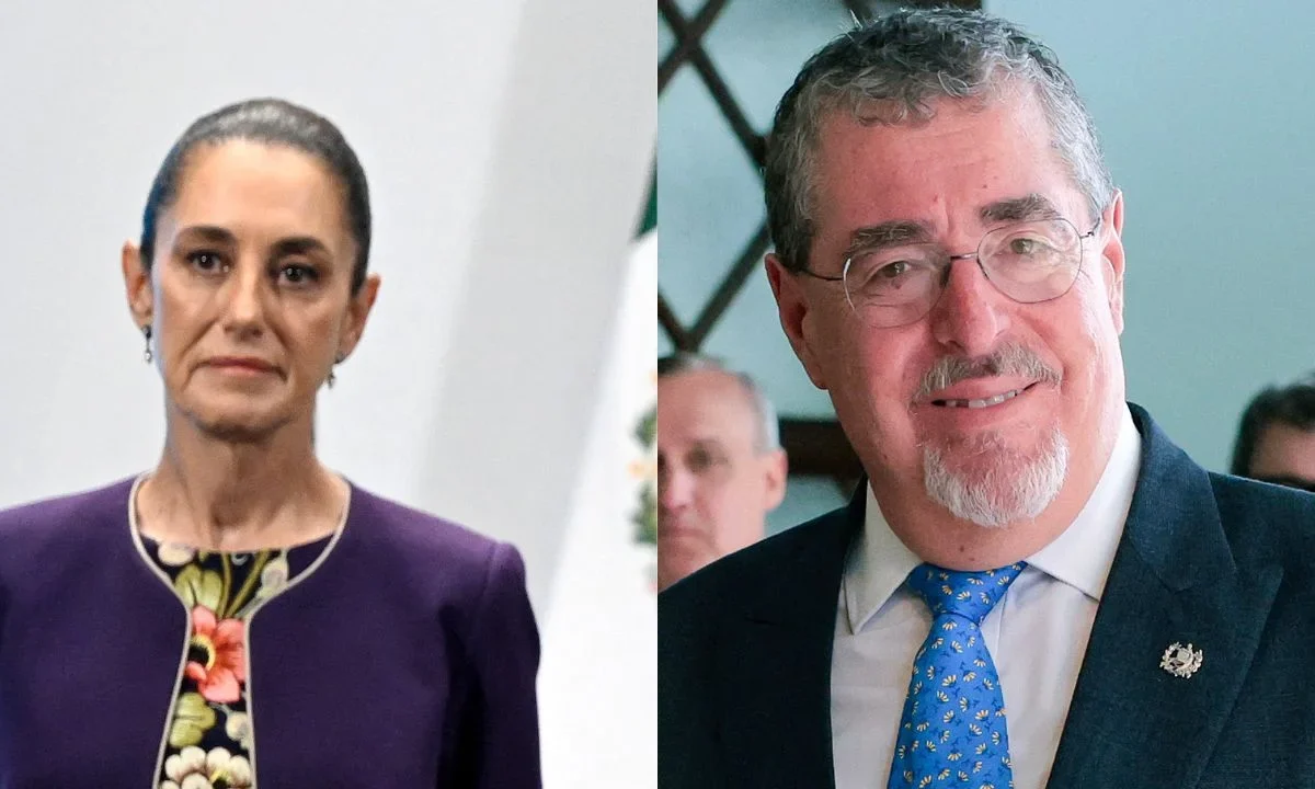Claudia Sheinbaum y Bernardo Arévalo