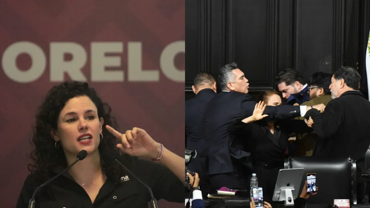 Tras lo ocurrido en el senado entre Alejandro 'Alito' Moreno y Gerardo Fernández Noroña, Luisa María Alcalde de Morena condenó el hecho.