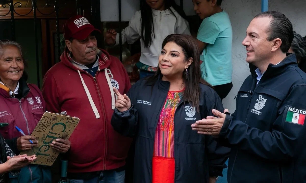 El alcalde de Cuajimalpa, Carlos Orvañanos Rea, y la Jefa de Gobierno, Clara Brugada, recorren calles de la demarcación.