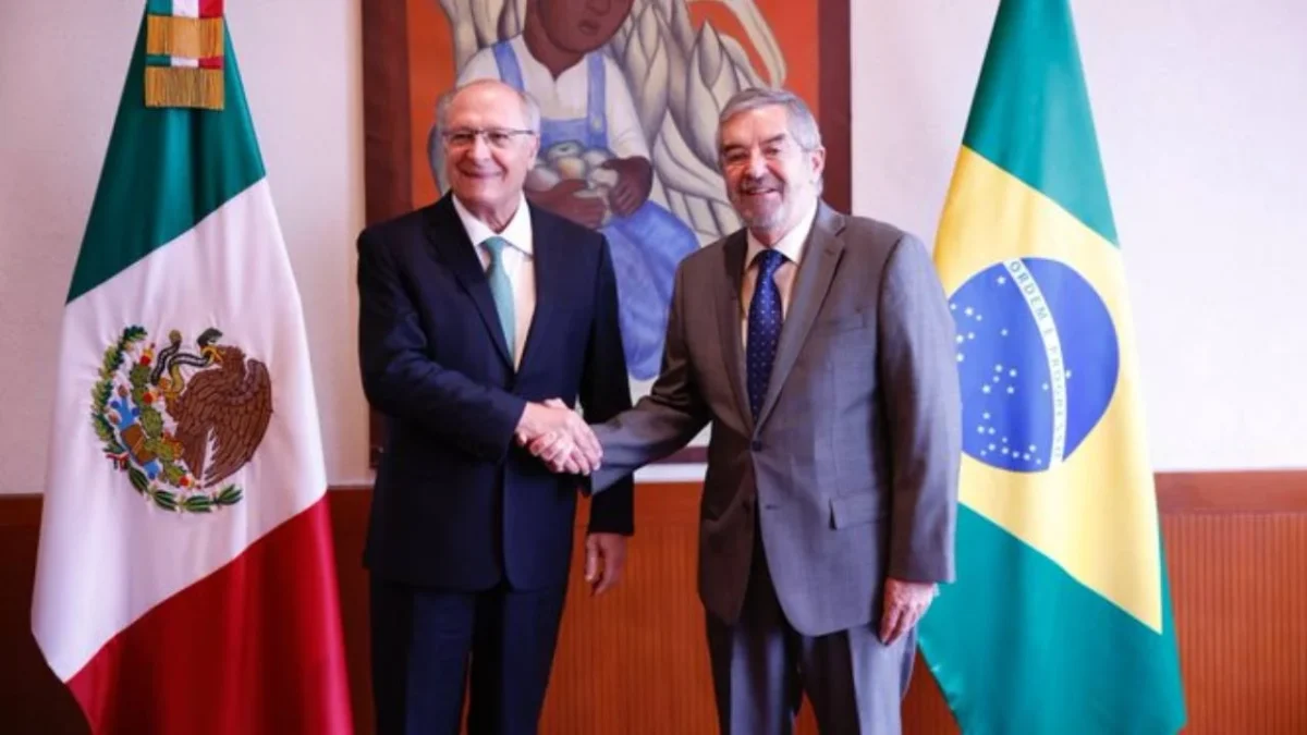 El canciller se reunió este miércoles con Geraldo Alckmin, vicepresidente y ministro de Desarrollo, Industria, Comercio y Servicios de Brasil.
