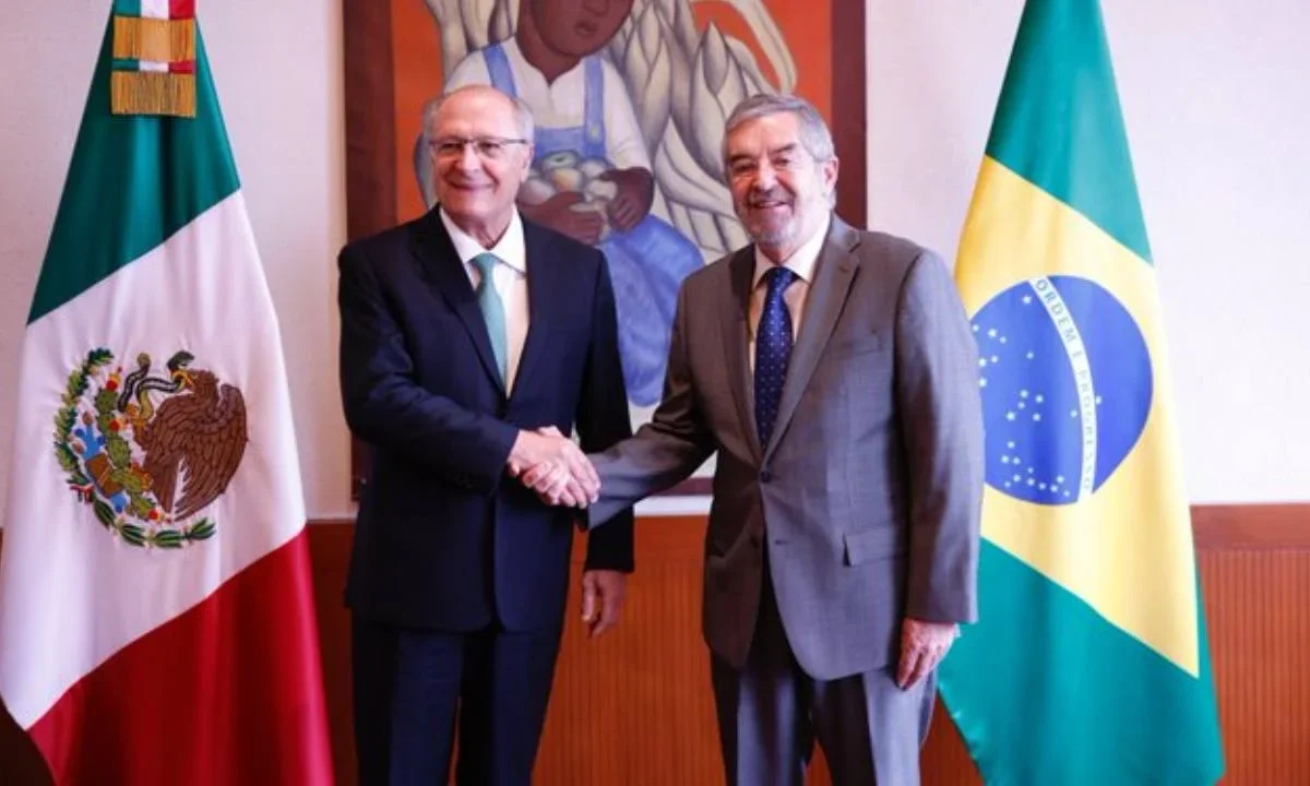 El canciller se reunió este miércoles con Geraldo Alckmin, vicepresidente y ministro de Desarrollo, Industria, Comercio y Servicios de Brasil.