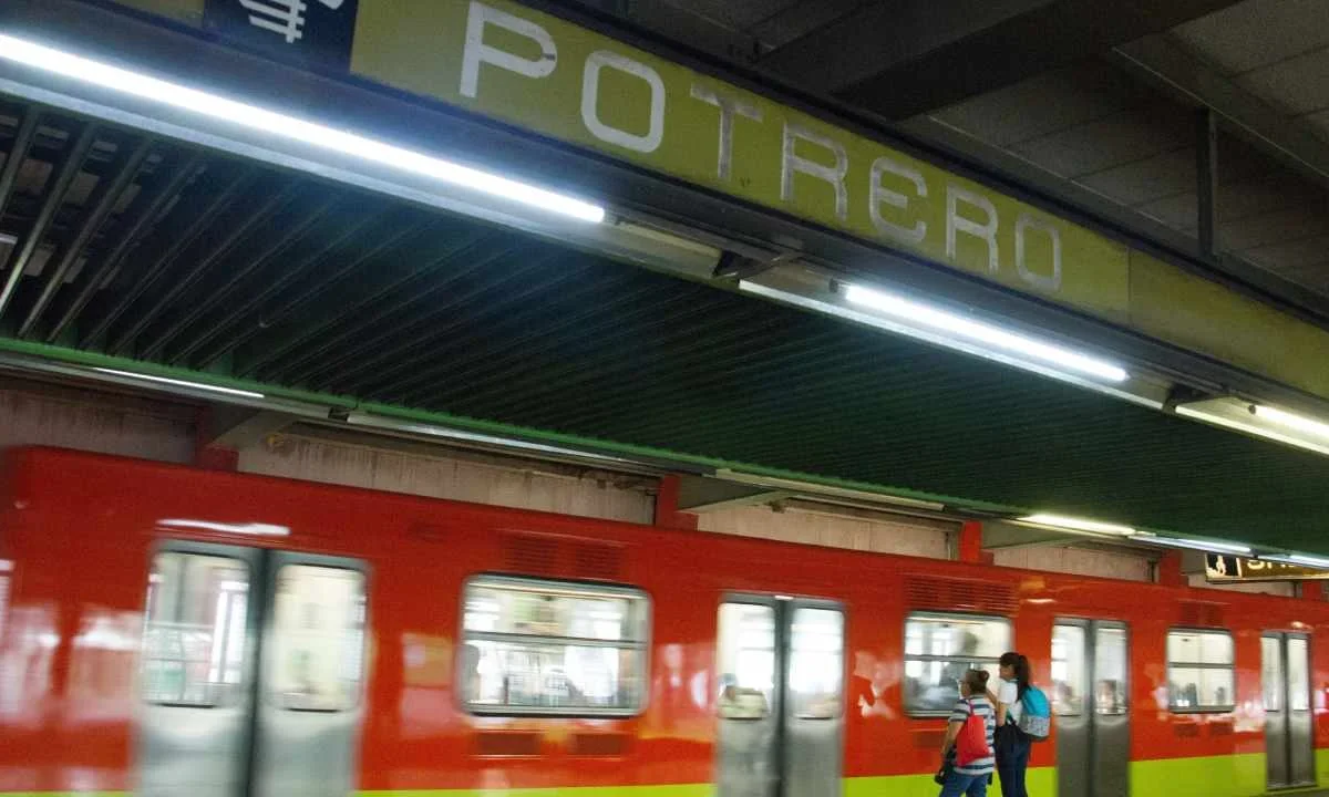 El servicio en la estación de Metro Potrero fue suspendido por segunda ocasión en el día, por afectación de lluvias.