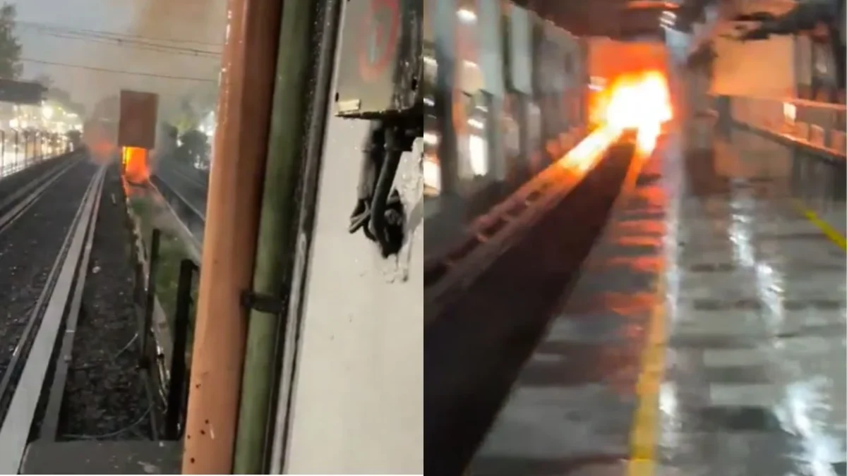 Explosión cerca de la estación San Antonio Abad provocó retrasos y suspensión temporal en estaciones de la Línea 2 del Metro.