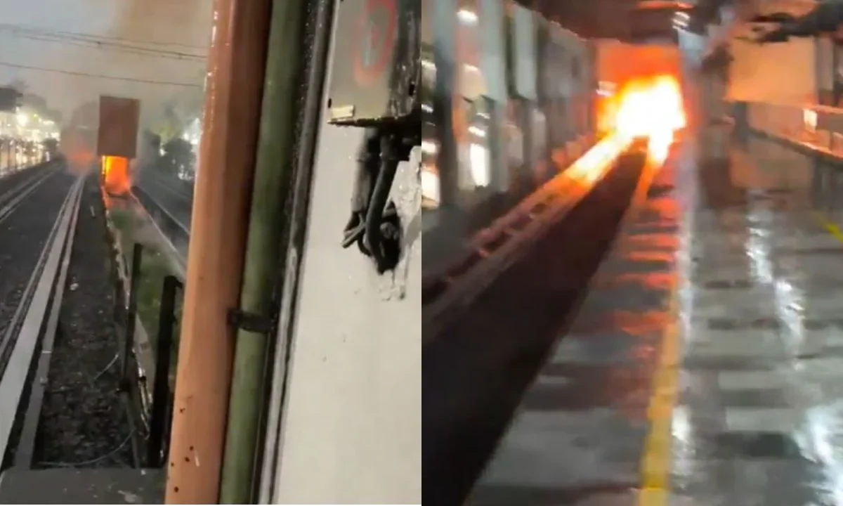 Explosión cerca de la estación San Antonio Abad provocó retrasos y suspensión temporal en estaciones de la Línea 2 del Metro.