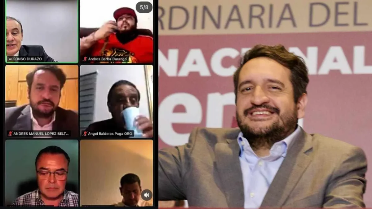 Andy López retoma su "extenuante trabajo" en Morena, pero lo hace en forma virtual.