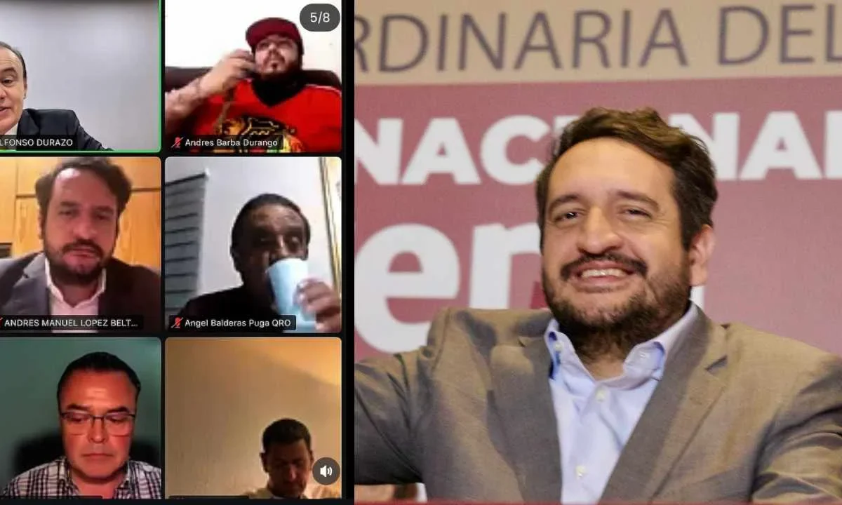 Andy López retoma su "extenuante trabajo" en Morena, pero lo hace en forma virtual.