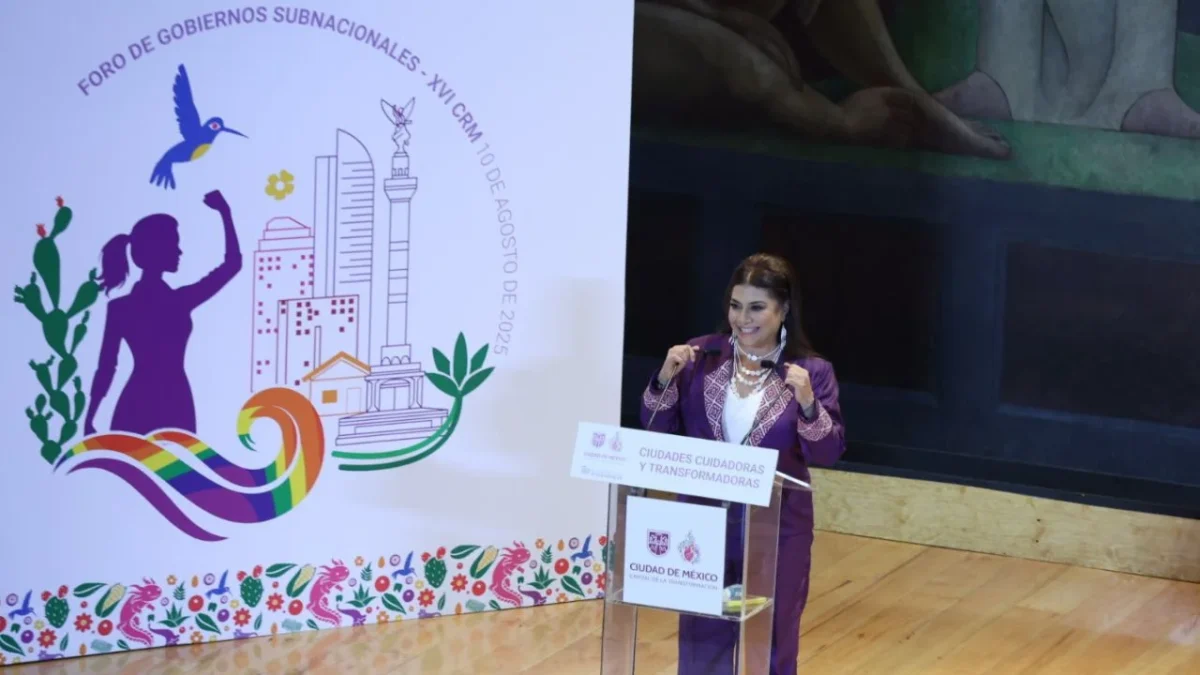 La mandataria inauguró el “Foro de Gobiernos Subnacionales: Ciudades Cuidadoras y Transformadoras”.