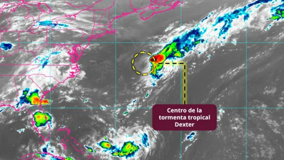 ¿Impactará a México? Esta es la trayectoria de la tormenta tropical Dexter