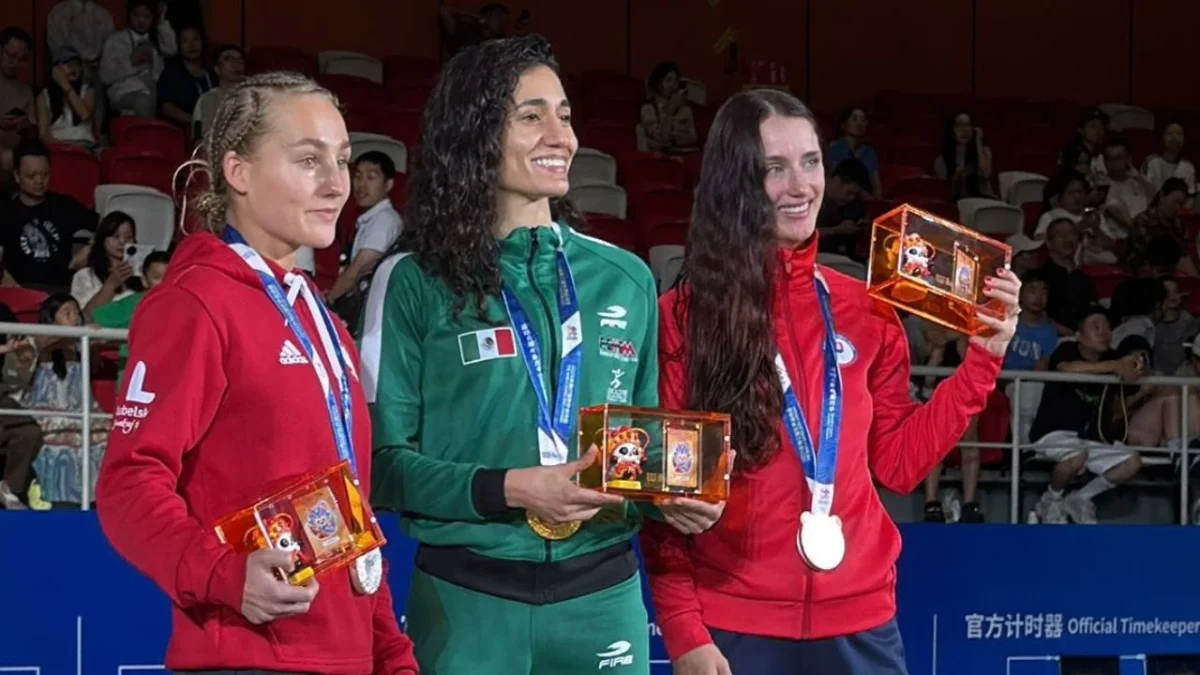 El combate por el metal dorado se definió en el tercer y último round, en el que la mexicana logró la diferencia para su título mundial