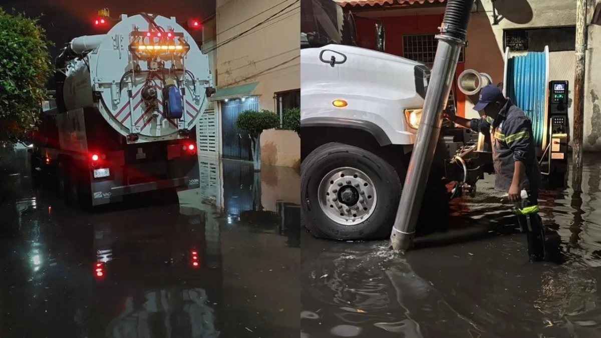 Autoridades reportaron al menos 23 encharcamientos en la CDMX.