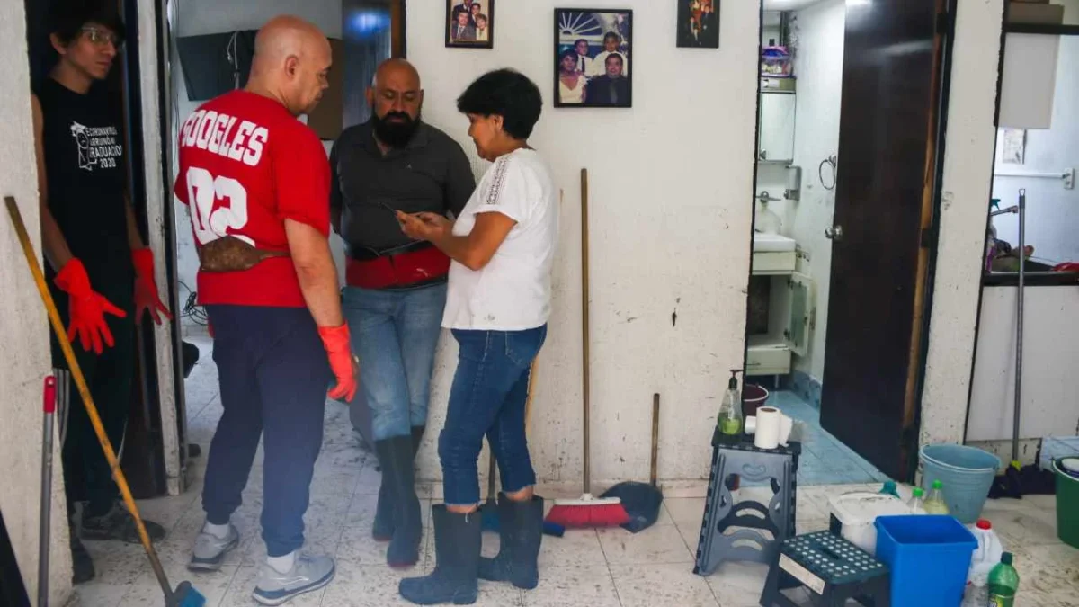 Clara Brugada informó que las fuertes lluvias dejaron en los últimos días mil 455 viviendas afectadas en tres alcaldías.