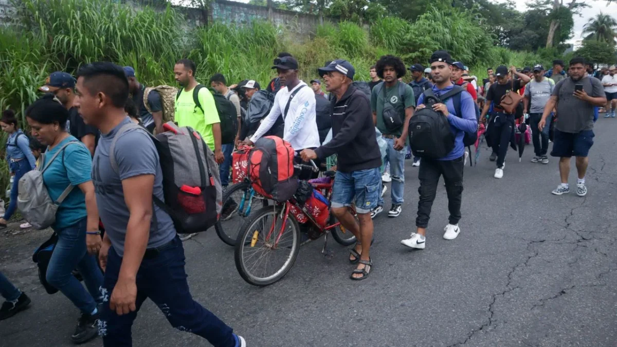 El contingente Éxodo por la justicia se enfrenta al cansancio.