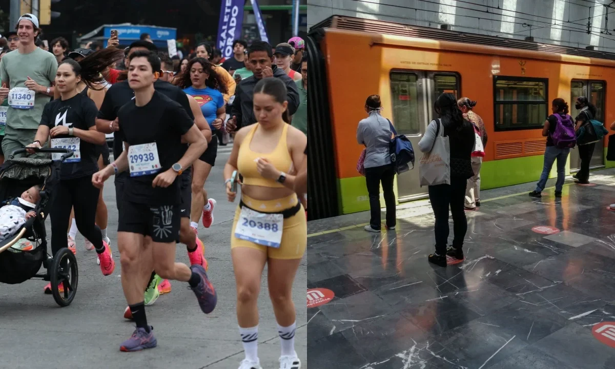 El STC Metro anunció que este domingo tendrá operación especial desde las 05:00 horas en cuatro de sus líneas por Maratón CDMX.