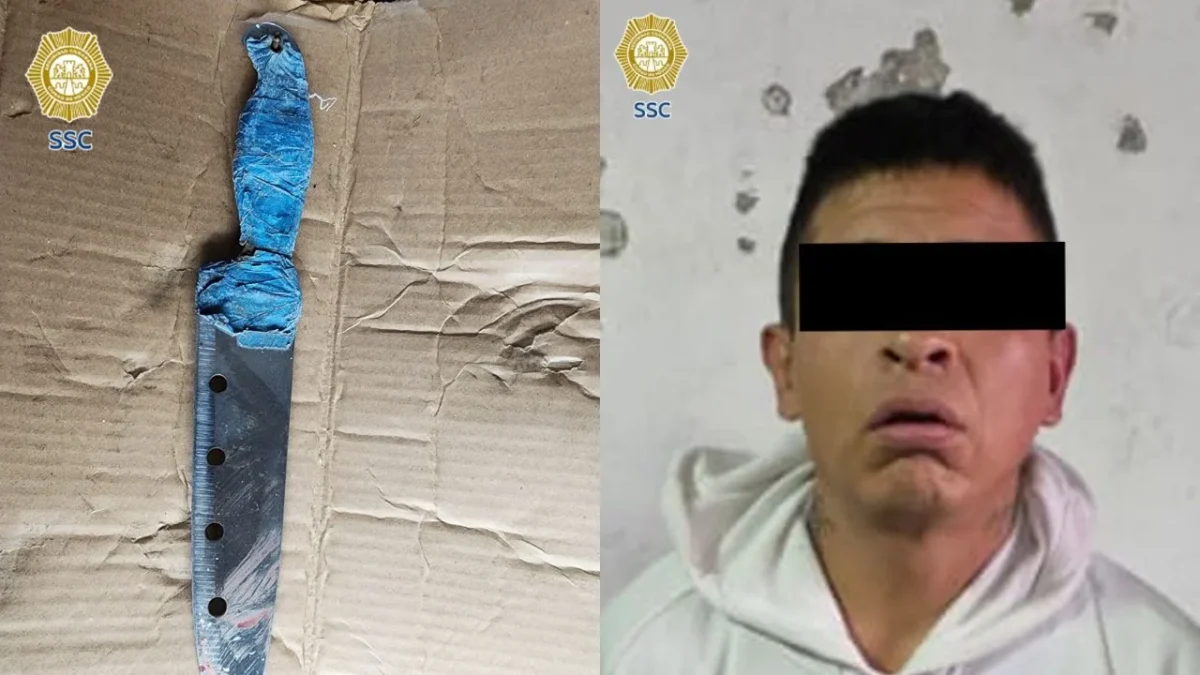 El hombre, presunto responsable de la muerte de una joven apuñalada durante asalto en Miguel Hidalgo, fue detenido por elementos de la SSC.