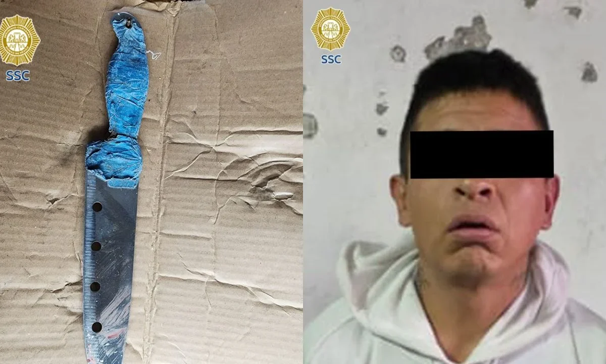 El hombre, presunto responsable de la muerte de una joven apuñalada durante asalto en Miguel Hidalgo, fue detenido por elementos de la SSC.