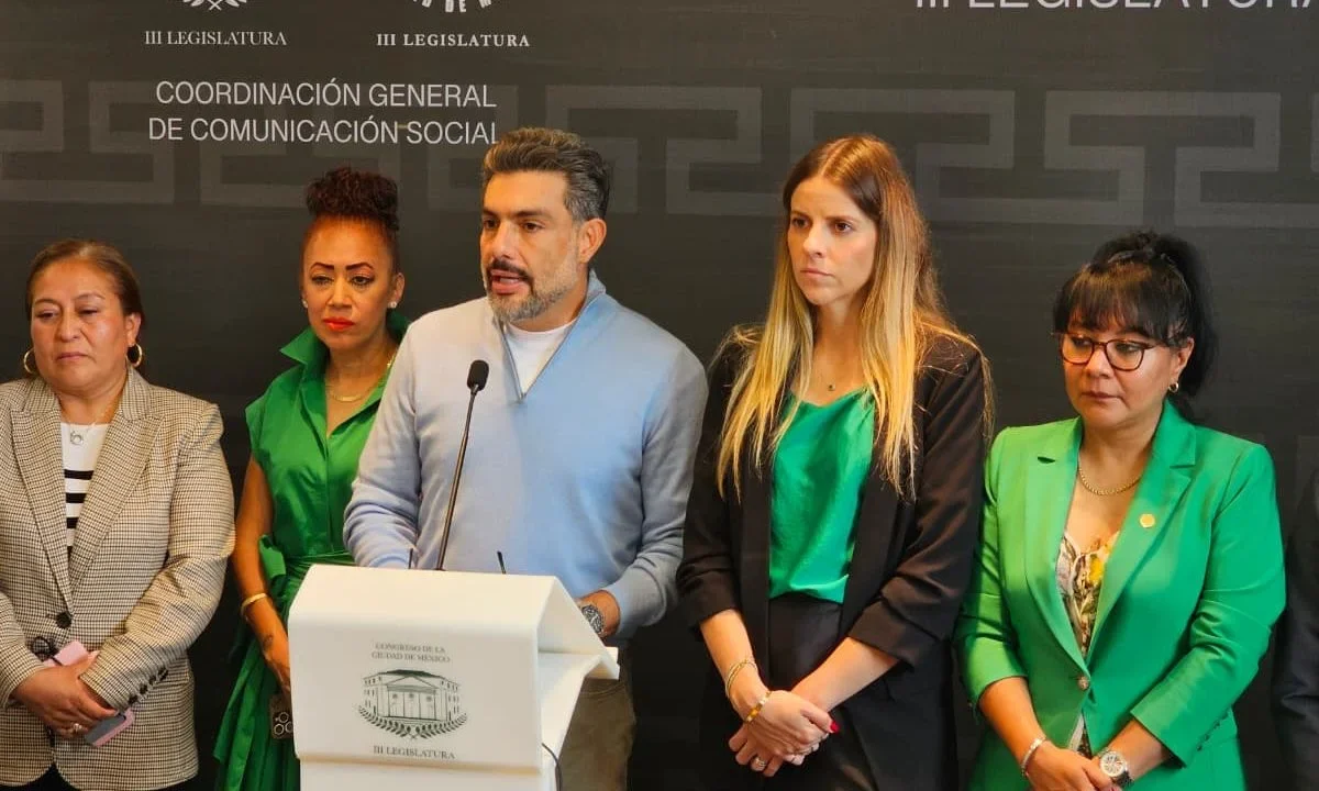 Jesús Sesma, coordinador del Partido Verde anunció la agenda de 80 iniciativas en medio ambiente, bienestar animal, economía, seguridad y justicia. 