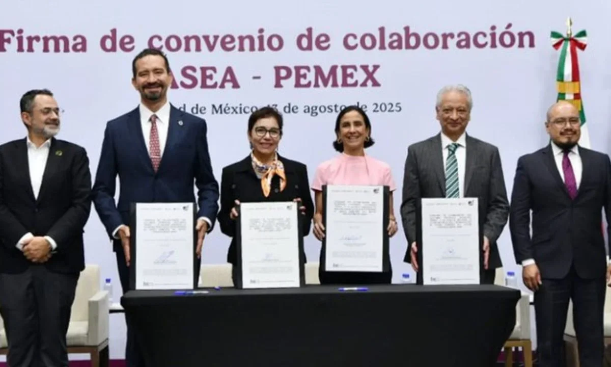 Con el objetivo de avanzar hacia un México más limpio y sustentable, la ASEA y Pemex firmaron un convenio de colaboración.