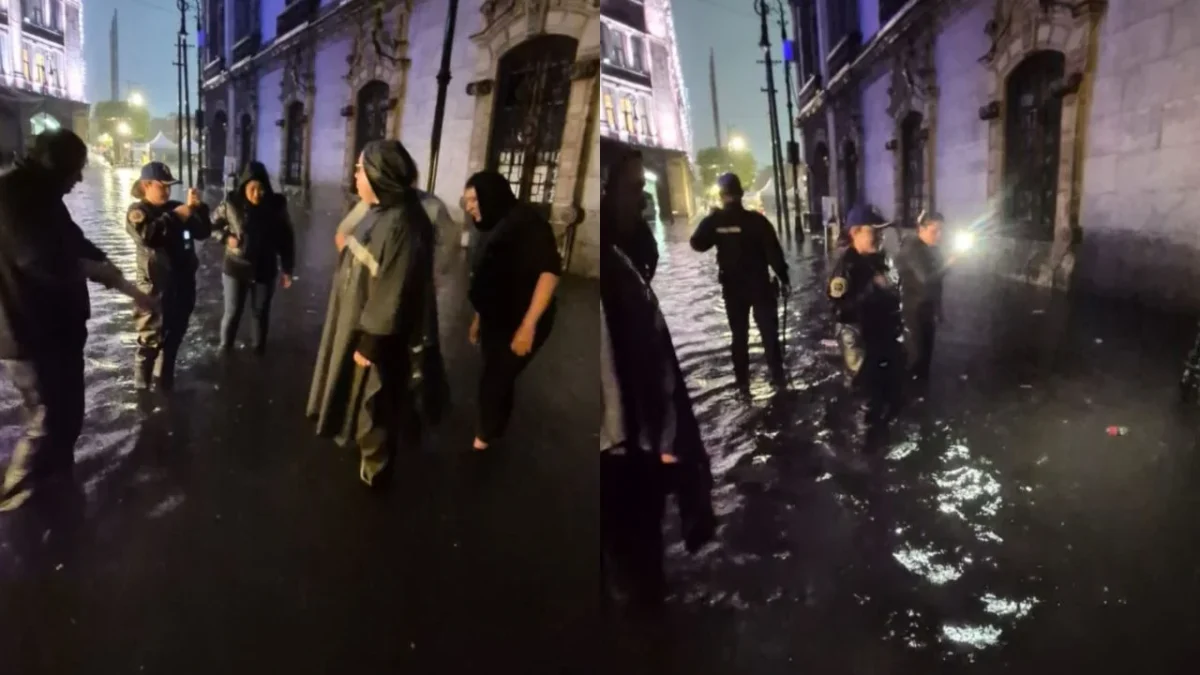 Agentes de la Secretaría de Seguridad Ciudadana de la CDMX, sumaron esfuerzos ante las fuertes lluvias e inundaciones registradas este domingo 10 de agosto.