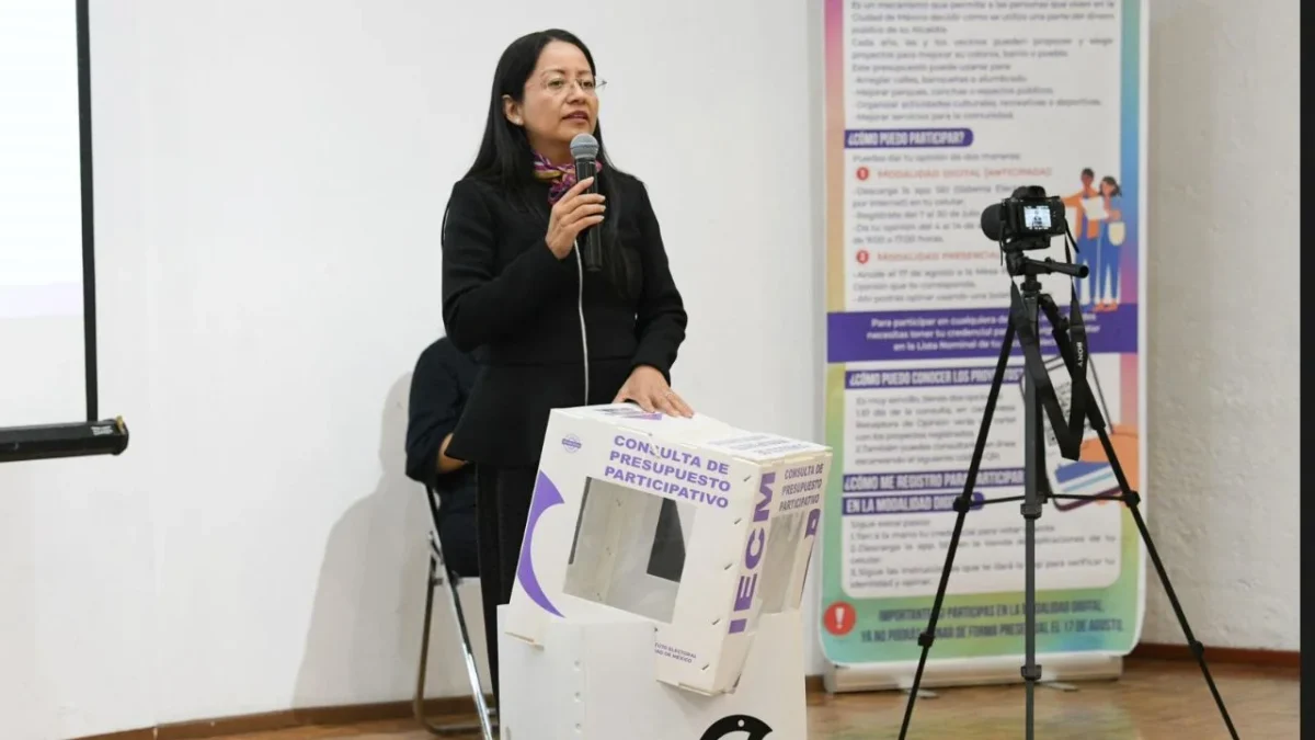 Durante un evento en Tlalpan, la consejera electoral María de los Ángeles Gil Sánchez destacó la importancia de este mecanismo para que la población participe en la mejora de sus comunidades, sobre todo sectores prioritarios.