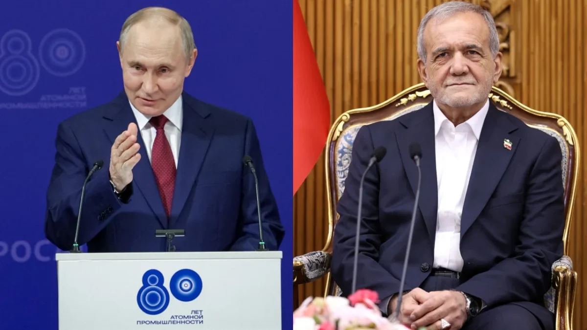 Vladimir Putin, conversará sobre el programa nuclear de Irán con su homólogo Masud Pezeshkian enmedio de las presiones para cumplir con sus obligaciones nucleares.