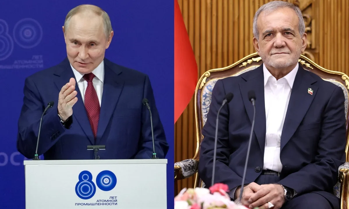 Vladimir Putin, conversará sobre el programa nuclear de Irán con su homólogo Masud Pezeshkian enmedio de las presiones para cumplir con sus obligaciones nucleares.