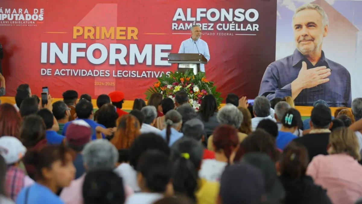 Alfonso Ramírez Cuéllar presentó su informe legislativo en Tlaxcala, donde resaltó avances en bienestar social, desarrollo económico e infraestructura.
