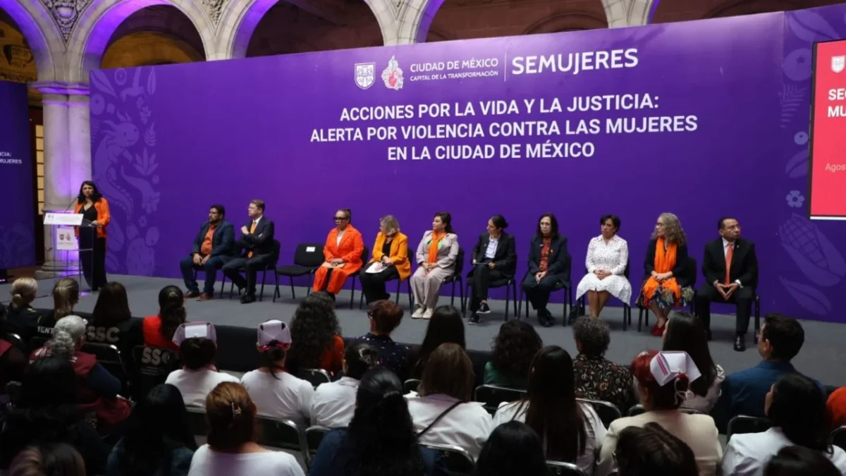 La jefa de Gobierno Clara Brugada presentó la Alerta de Género en CDMX como una declaratoria permanente del combate a la violencia a las mujeres.