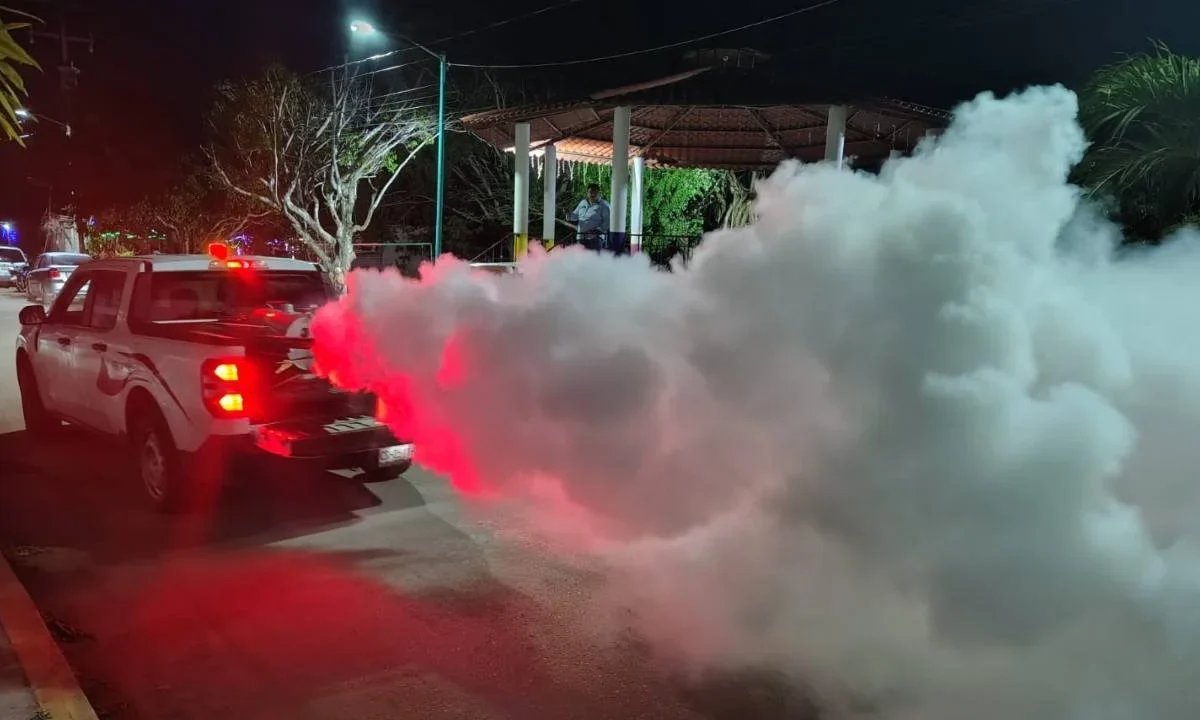 Se nebulizaron 29 mil 708 hectáreas para proteger a la población del mosco transmisor del dengue en Campeche.