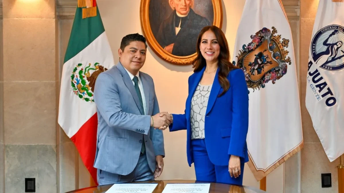 Ricardo Gallardo, gobernador de San Luis Potosí, y Libia García, mandataria de Guanajuato, cierran filas por seguridad del bajío.